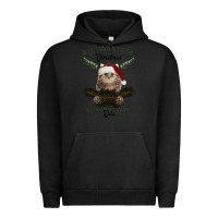 Pigment Black All I Want For Christmas Is You Just Kidding I Want Cats Urban Hoodie - Bettercallsaul