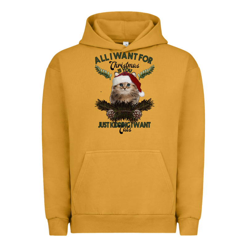 All I Want For Christmas Is You Just Kidding I Want Cats Urban Hoodie by Bettercallsaul | Teevron