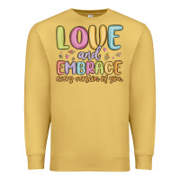 Antique Gold love and embrace every version of you Premium Sweatshirt - MaliasSmallBusiness