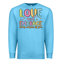 Ocean Blue love and embrace every version of you Premium Sweatshirt - MaliasSmallBusiness