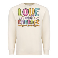 Sandshell love and embrace every version of you Premium Sweatshirt - MaliasSmallBusiness