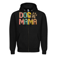 Black dog mama Zipper Hoodie - JahusDesignShop