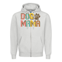 Dove Grey dog mama Zipper Hoodie - JahusDesignShop