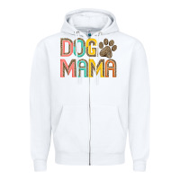 White dog mama Zipper Hoodie - JahusDesignShop