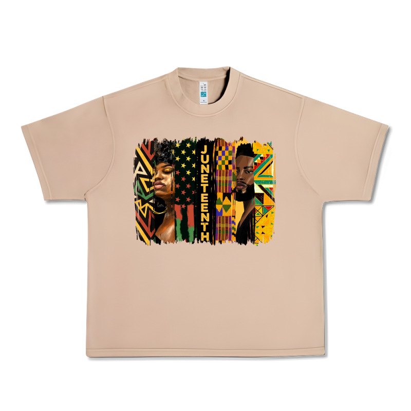 Juneteenth Brush Stroke Urban Heavy Tee by HRA Design Shop | Teevron