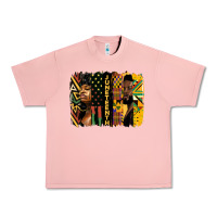 Salmon juneteenth brush stroke Urban Heavy Tee - HRA Design Shop
