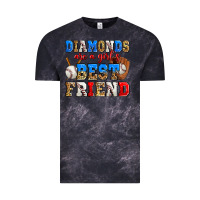 Cloud Black diamonds are a girl's best friend baseball Vintage Tee - Zillion Design Studio