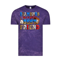 Cloud Purple diamonds are a girl's best friend baseball Vintage Tee - Zillion Design Studio