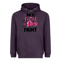 Plum her fight is our fight Heavyweight Hoodie - MaliasSmallBusiness