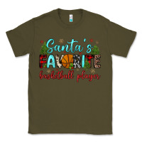 Army Green santa s favorite basketball player Classic Tee - JahusDesignShop