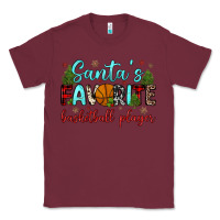 Burgundy santa s favorite basketball player Classic Tee - JahusDesignShop