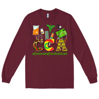 Burgundy cca  countinuing care assistant juneteenth Long Sleeve Tee - AdoDesignShop