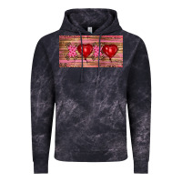 Cloud Black Valentine's Day Xoxo Vintage Hoodie - RanaPortraitStore