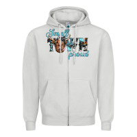 Dove Grey small town proud Zipper Hoodie - JahusDesignShop