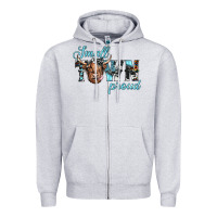 Heather Grey small town proud Zipper Hoodie - JahusDesignShop