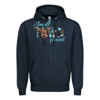 Navy small town proud Zipper Hoodie - JahusDesignShop