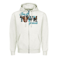 Oatmeal Heather small town proud Zipper Hoodie - JahusDesignShop