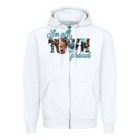 White small town proud Zipper Hoodie - JahusDesignShop
