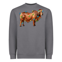 Storm brahman bull with christmas lights Heavyweight Sweatshirt - RanaPortraitStore