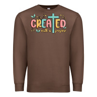 Chestnut created with a purpose Premium Sweatshirt - MaliasSmallBusiness