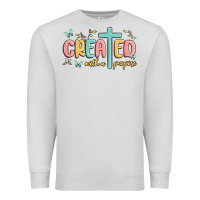 Dove Grey created with a purpose Premium Sweatshirt - MaliasSmallBusiness