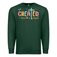 Sports Green created with a purpose Premium Sweatshirt - MaliasSmallBusiness