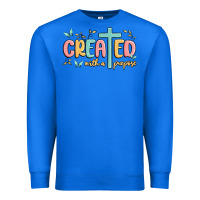 True Royal created with a purpose Premium Sweatshirt - MaliasSmallBusiness