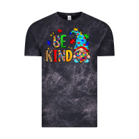 Cloud Black be kind autism gnome Vintage Tee - Zillion Design Studio