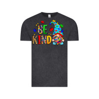 Vintage Black be kind autism gnome Vintage Tee - Zillion Design Studio