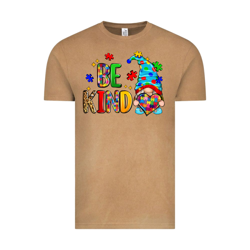 Be Kind Autism Gnome Vintage Tee by Zillion Design Studio | Teevron
