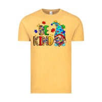 Vintage Mustard be kind autism gnome Vintage Tee - Zillion Design Studio