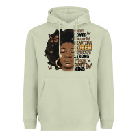 Matcha afro woman smart loved powerful Heavyweight Hoodie - MaliasSmallBusiness