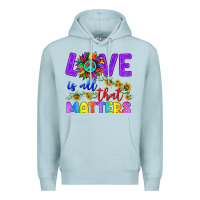 Blue Mist Love İs All That Matters Premium Hoodie - BundleAndBundleShop