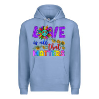 Colony Blue Love İs All That Matters Premium Hoodie - BundleAndBundleShop