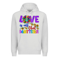Dove Grey Love İs All That Matters Premium Hoodie - BundleAndBundleShop