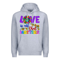 Heather Grey Love İs All That Matters Premium Hoodie - BundleAndBundleShop