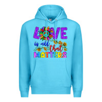 Ocean Blue Love İs All That Matters Premium Hoodie - BundleAndBundleShop