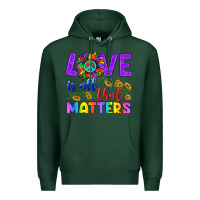 Sports Green Love İs All That Matters Premium Hoodie - BundleAndBundleShop