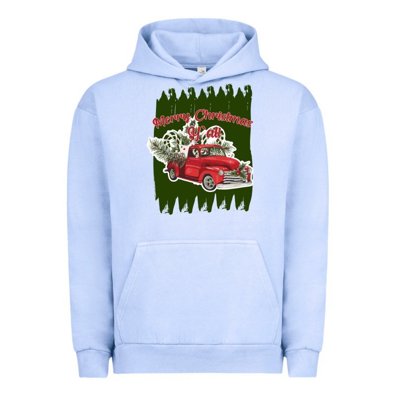 Merry Christmas Y'all Truck Urban Hoodie by Bettercallsaul | Teevron