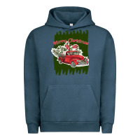Pigment Midnight Navy merry christmas y'all truck Urban Hoodie - Bettercallsaul