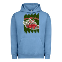 Pigment Pebble Blue merry christmas y'all truck Urban Hoodie - Bettercallsaul