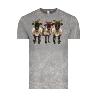Cloud Rock 3 sheeps suffolk ewe with bandana Vintage Tee - BarkalooDesign