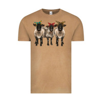 Vintage Camel 3 sheeps suffolk ewe with bandana Vintage Tee - BarkalooDesign