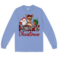 Colony Blue merry christmas chihuahua Long Sleeve Tee - JahusDesignShop