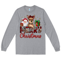 Heather Grey merry christmas chihuahua Long Sleeve Tee - JahusDesignShop