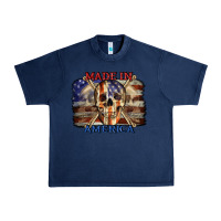 Navy Made in America 4th of july Urban Heavy Tee - CowGirlArtShop