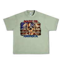 Oil Green Made in America 4th of july Urban Heavy Tee - CowGirlArtShop
