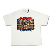 Pistachio Made in America 4th of july Urban Heavy Tee - CowGirlArtShop