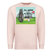 Pale Pink funny golf Premium Sweatshirt - MaliasSmallBusiness