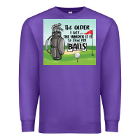 Purple funny golf Premium Sweatshirt - MaliasSmallBusiness
